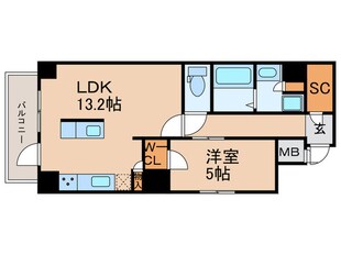 リンクハウス心斎橋の物件間取画像